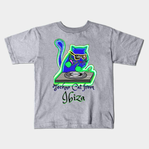 Techno Cat from Ibiza - Catsondrugs.com Follow us on Instagram, Tiktok, FB & Official Website: Instagram.com/catsondrugs_official/ Facebook.com/Catsondrugscom/ Tiktok.com/@catsondrugs.com/ Kids T-Shirt by catsondrugs.com